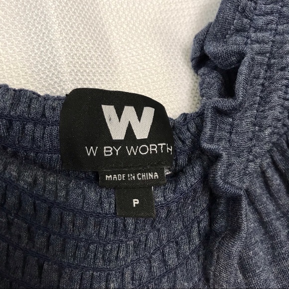 W by Worth Navy top | Off the shoulder - Picture 2 of 2